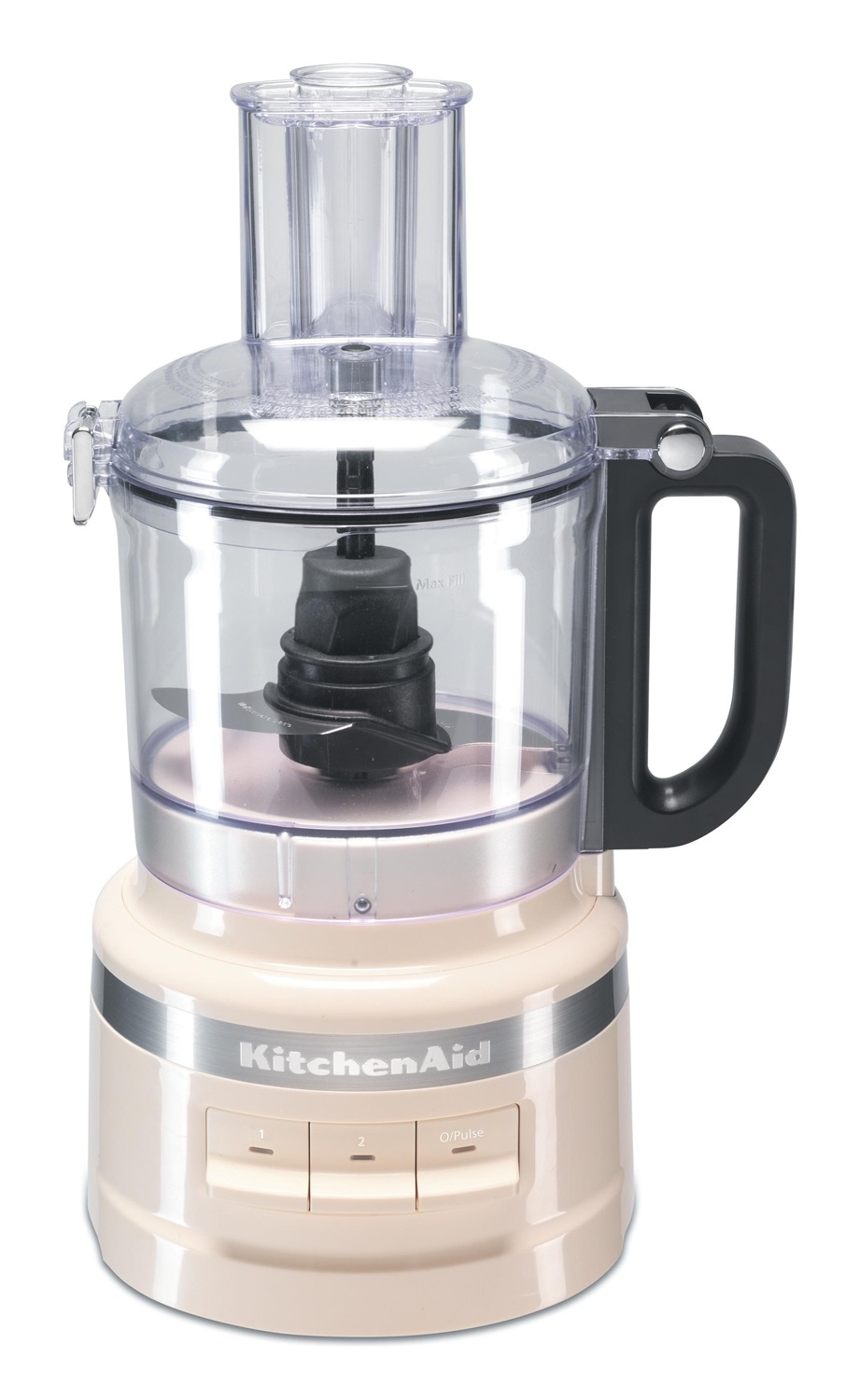 KitchenAid 5KFP0719EAC Robot da Cucina 250 W, Capacità 1,7 L, Colore Crema, Funzioni di Taglio, Affettatura e Impasto