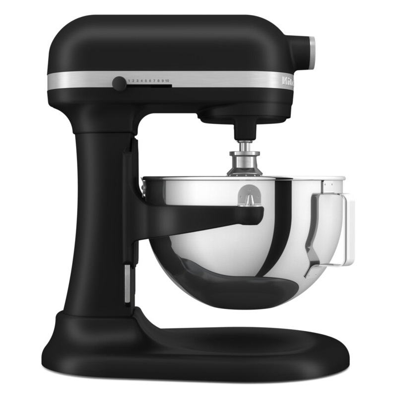 KitchenAid HEAVY DUTY - Robot da cucina con ciotola sollevabile da 5,2 L in metallo - Nero opaco