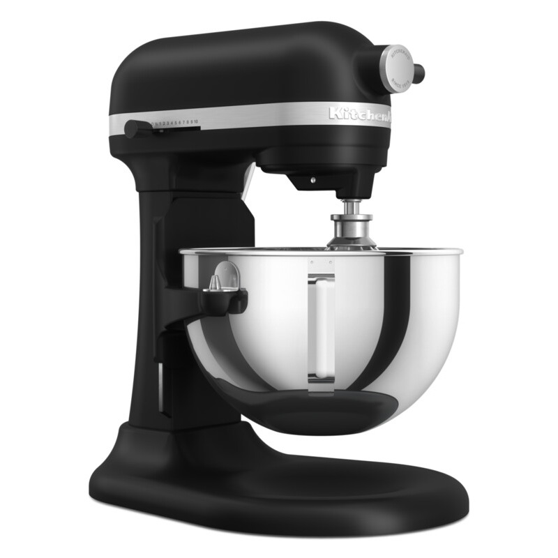 KitchenAid HEAVY DUTY - Robot da cucina con ciotola sollevabile da 5,2 L in metallo - Nero opaco