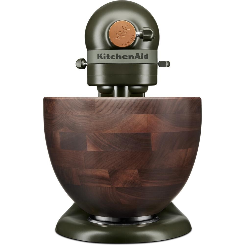 KitchenAid Robot da Cucina Artisan 4,7 L Evergreen - Testa Inclinabile, Movimento Planitario, 10 Velocità, Accessori in Acciaio Inox