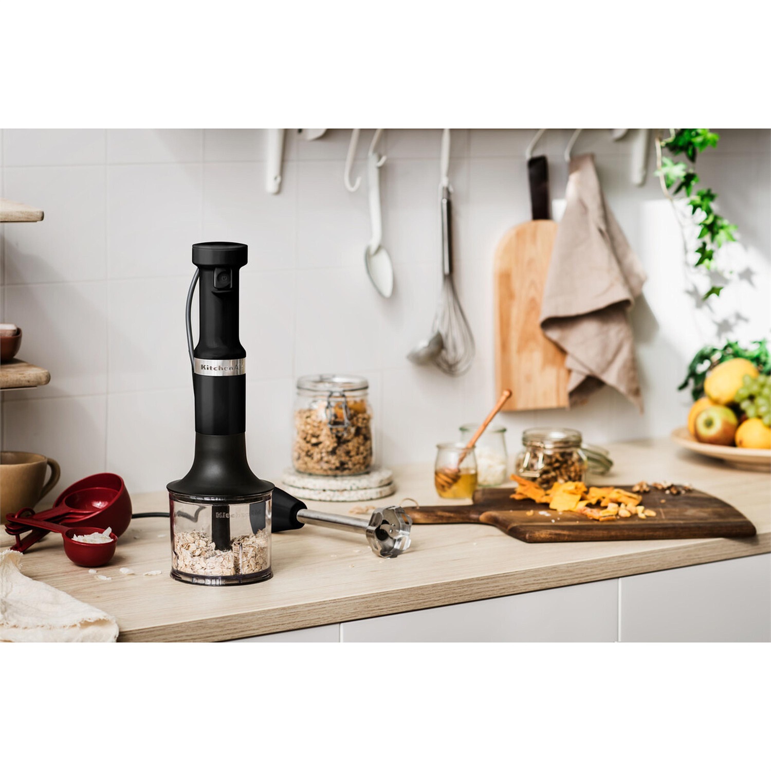 KitchenAid Frullatore ad Immersione 180 W Nero con Contenitore da 1 L e Accessori