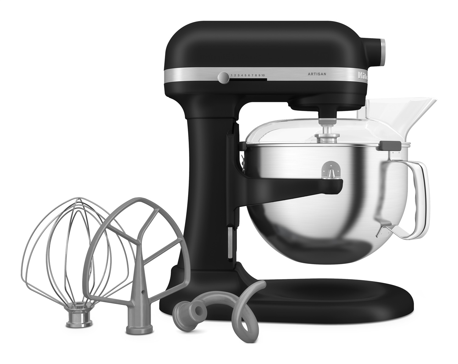 KitchenAid 5KSM60SPX Planetaria Nero Opaco 5.6L con Ciotola Sollevabile e 11 Velocità