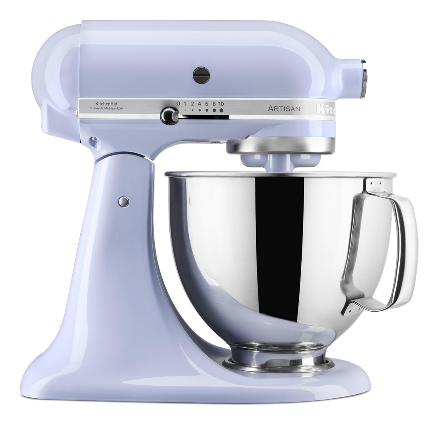 KitchenAid Artisan 5KSM125-ELR - Planetaria con testa reclinabile, 4.8L, 10 velocità, accessori inclusi