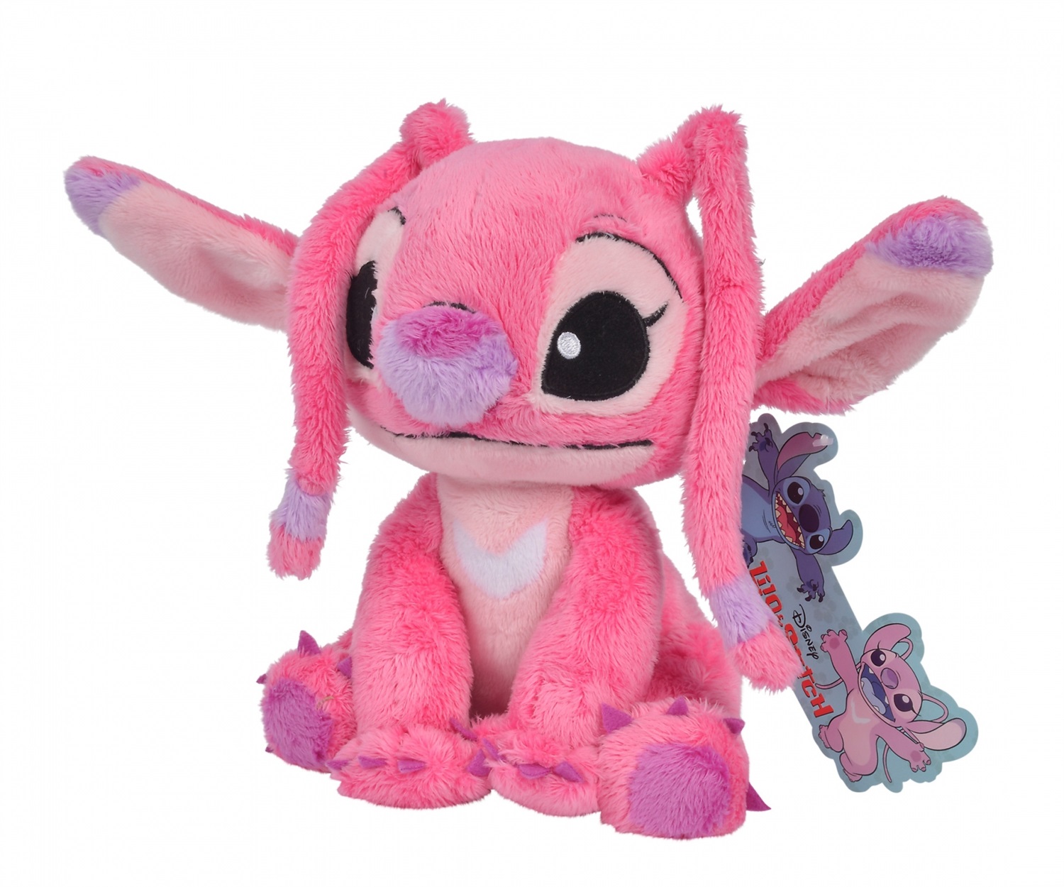 Simba - Peluche Disney Angel 25 cm, Morbido e Ufficiale, da Lilo & Stitch
