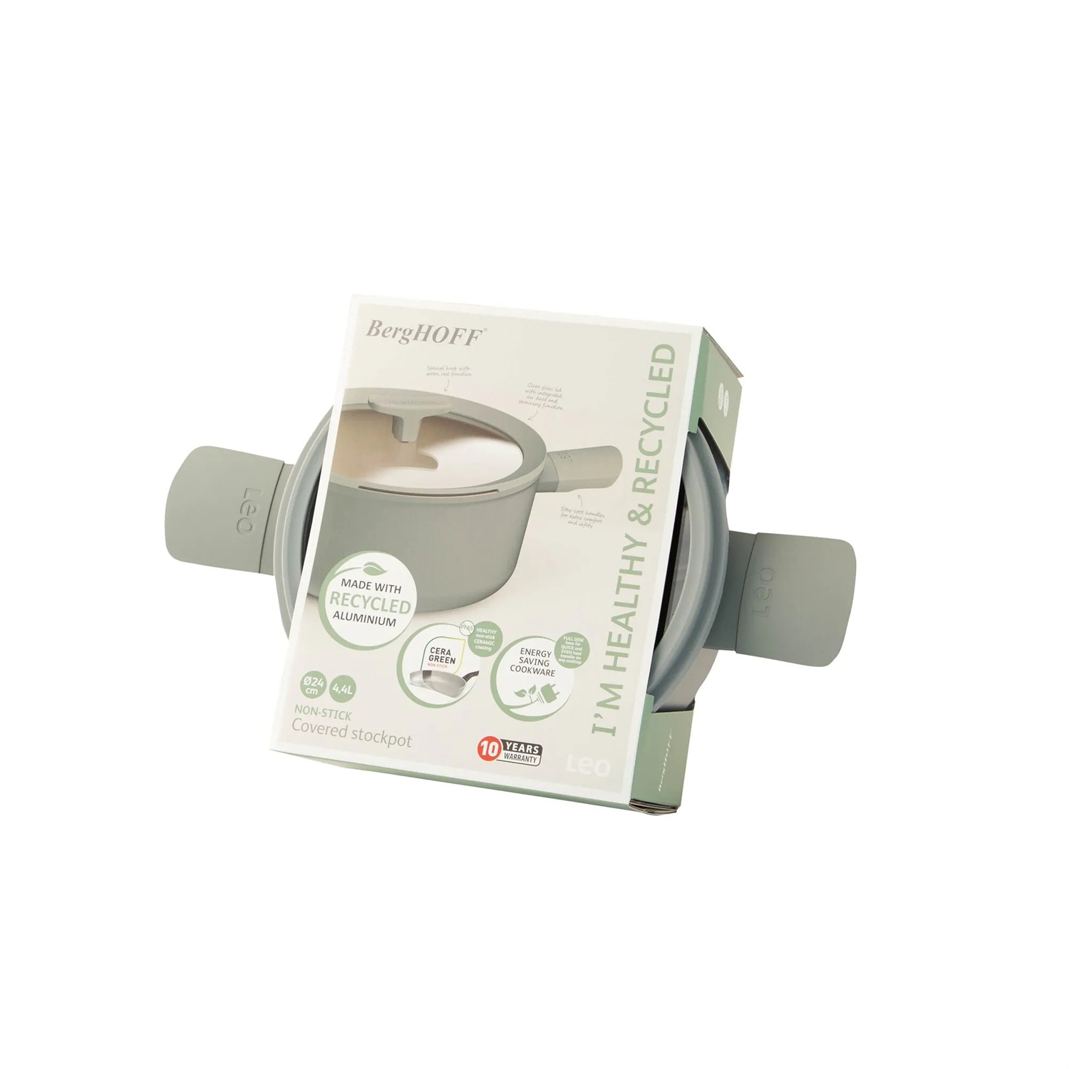 BergHOFF 3950429 pentolone 4,4 L Grigio
