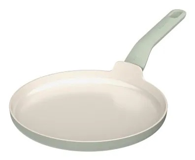 BergHOFF Padella Omelette Antiaderente Balance Sage 25cm - Alluminio Riciclato, Verde Salvia, Adatta al Forno fino a 180°C