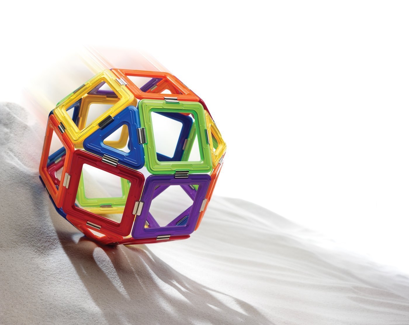 GeoSmart GEO 210 - Geosphere - Set di costruzione magnetica STEM - 31 pezzi - Adatto per bambini dai 5 anni