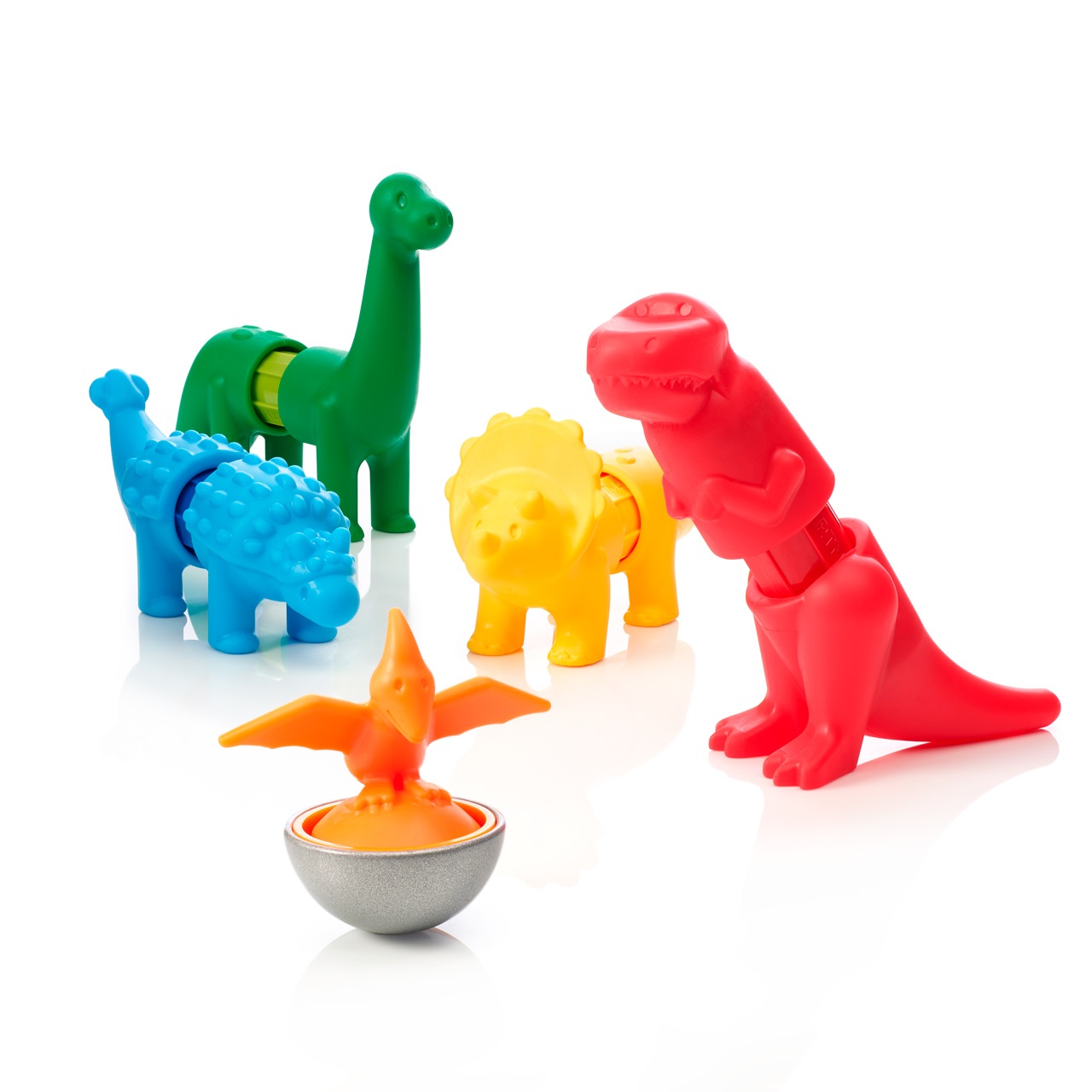 SMARTMAX My First Dinosaurs - Magnetic Discovery Play Set, 14 pezzi, per bambini da 1 a 5 anni, set educativo con dinosauri colorati