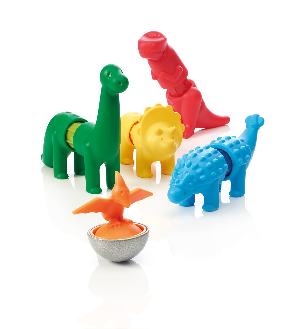 SMARTMAX My First Dinosaurs - Magnetic Discovery Play Set, 14 pezzi, per bambini da 1 a 5 anni, set educativo con dinosauri colorati