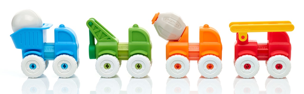 SmartMax My First Vehicles - Magnetic Discovery Play Set, 13 pezzi, 1 - 5 anni, Dimensioni confezione: 6,4 x 24,2 x 24,1 cm