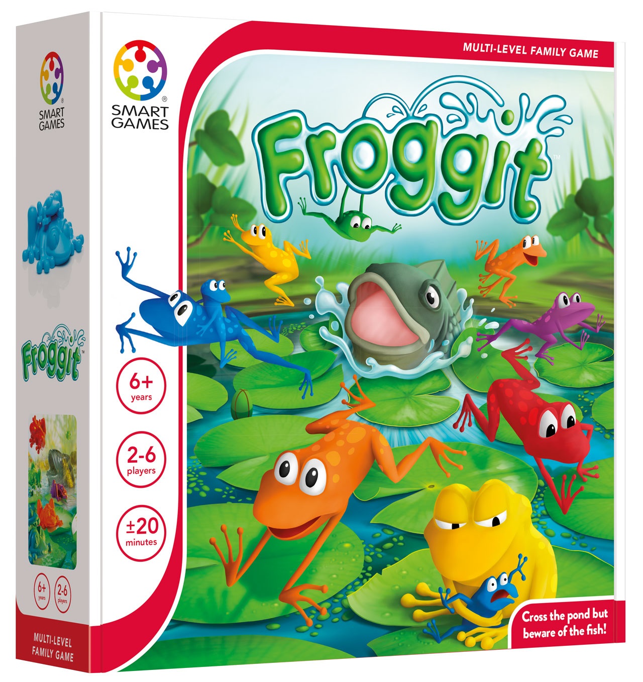SmartGames Froggit - Gioco da Tavolo Educativo Multi-Level per 2-6 Giocatori, 6 Anni