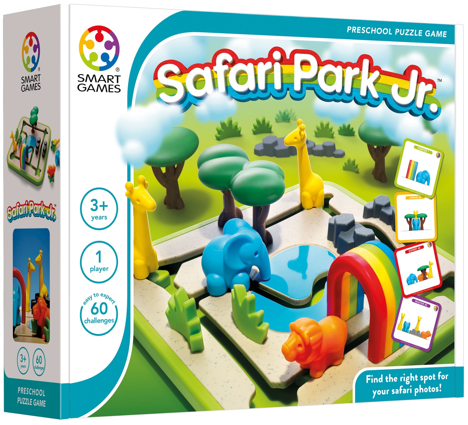 Smart Games - Safari Park Jr. Gioco da Tavolo per Bambini dai 3 Anni