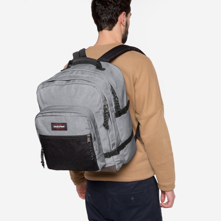 EASTPAK Ultimate Zaino Unisex - Adulto, Sunday Grey, 42 L, Nylon Resistente, Due Scomparti Principali