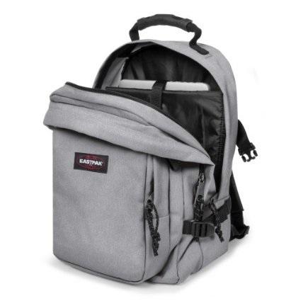 Eastpak Provider Zaino Unisex Ergonomico Grigio (Sunday Grey) con Due Scomparti e Custodia Imbottita per Laptop fino a 15 Pollici