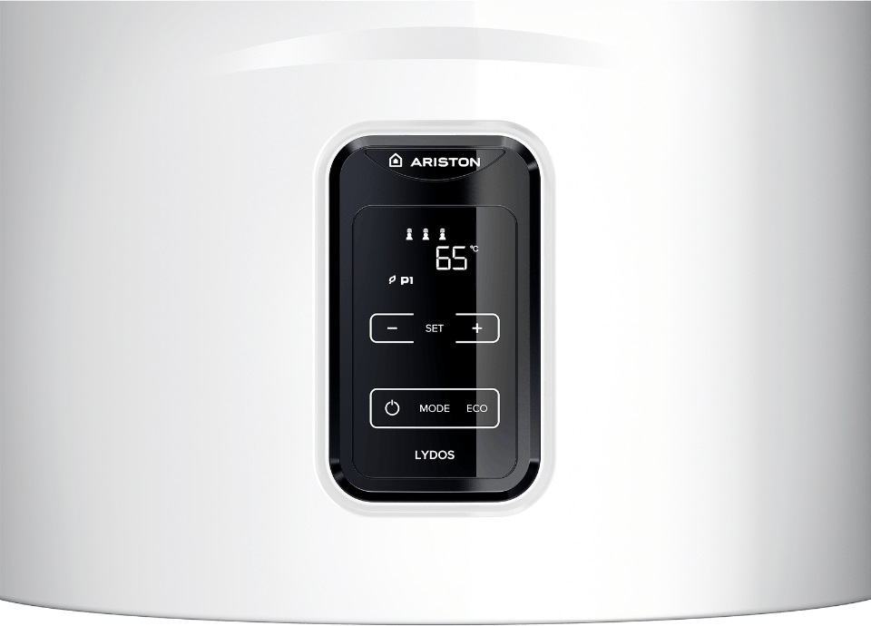 Ariston Lydos Plus 80 V/5 EU Scaldabagno Elettrico Verticale 80 Litri con Display Soft Touch, Tecnologia WaterPlus e Funzione Eco Evo