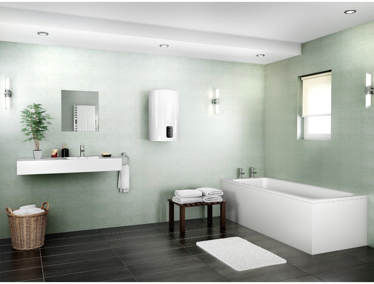 Ariston Lydos Plus 50 V/5 EU Scaldabagno Elettrico Verticale 50 Litri con Display Soft Touch e Funzioni Avanzate