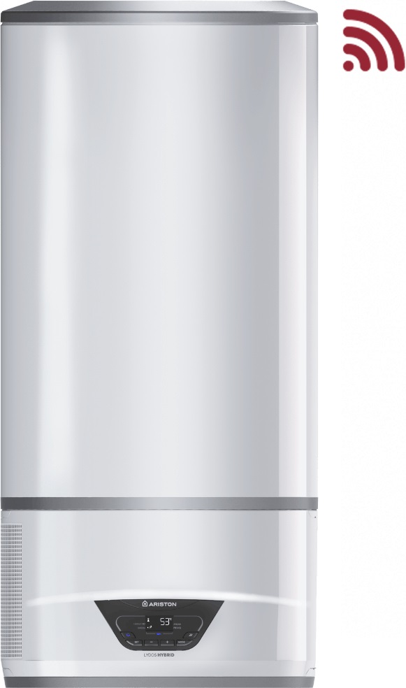 Ariston Lydos Hybrid Wi-Fi 80 Litri - Scaldabagno Elettrico Ibrido con Pompa di Calore, Classe A, Installazione Verticale, Wi-Fi Incluso