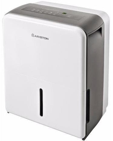 Ariston Deos 30 Deumidificatore Portatile 30L/24h, 3L Tanica, 462W, 47dB, per Ambienti fino a 70mq, Bianco/Nero