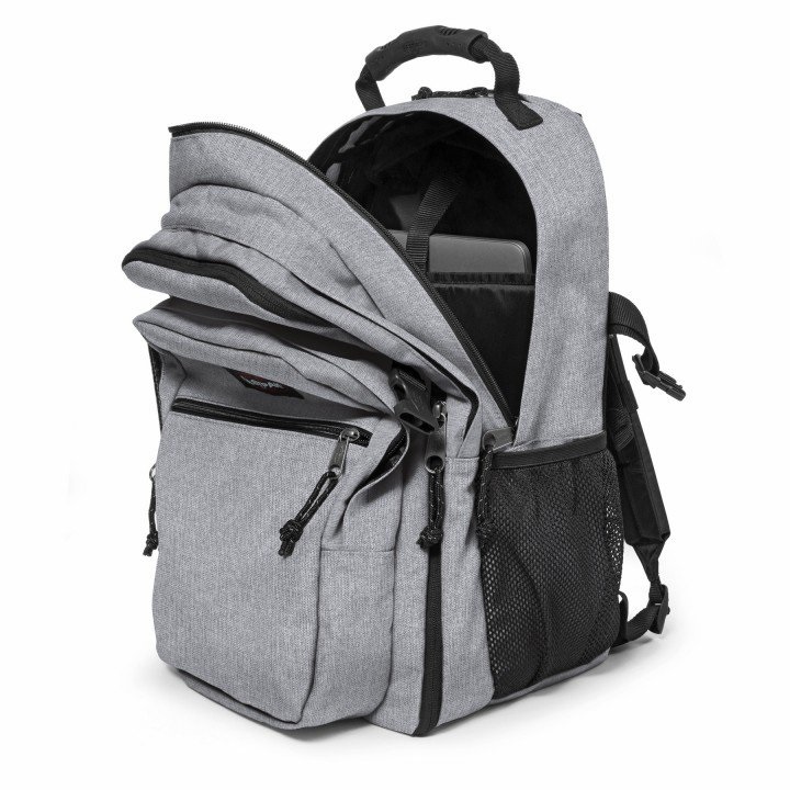 EASTPAK TUTOR Zaino 39 L - Sunday Grey (Grigio) con 2 Scomparti, Tasca Frontale, Custodia Imbottita per Laptop da 15 Pollici