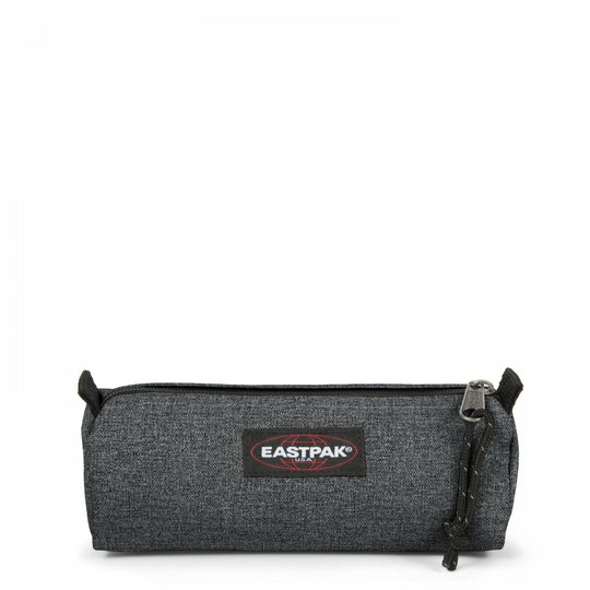 Eastpak Benchmark Single Astuccio - Black Denim, Unico Scomparto, Resistente all'Acqua, 20,5x7,5x6 cm