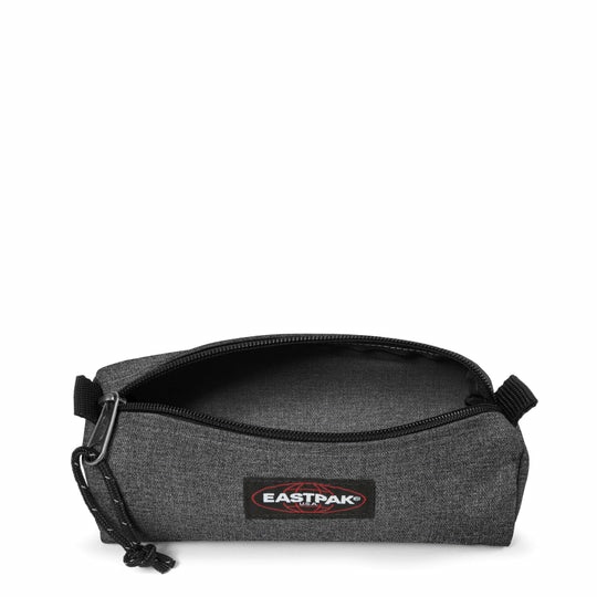Eastpak Benchmark Single Astuccio - Black Denim, Unico Scomparto, Resistente all'Acqua, 20,5x7,5x6 cm