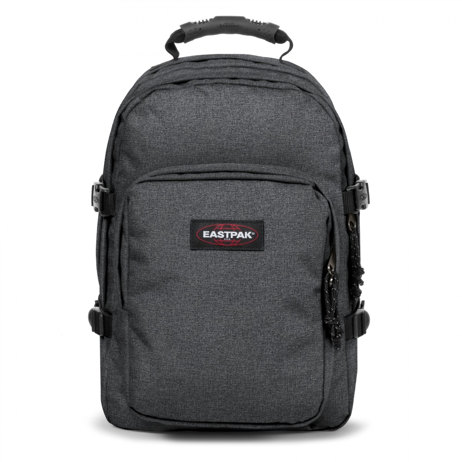 EASTPAK Provider Zaino Unisex - Adulto in Black Denim con Tasca Imbottita per Laptop fino a 15 Pollici, Due Scomparti e Organizer, Dimensioni 44 x 31 x 25 cm