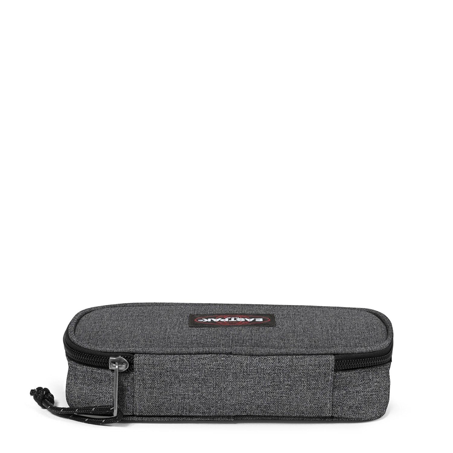 Eastpak Astuccio Oval Single - Black Denim, 100% Nylon, Resistente all'Acqua, Scomparto con Organizer Interno, Dimensioni 5x22x9 cm