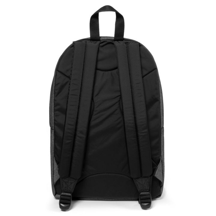 EASTPAK BACK TO WORK Zaino 27 L - Black Denim, Due scomparti, Tasca imbottita per laptop, Spallacci imbottiti