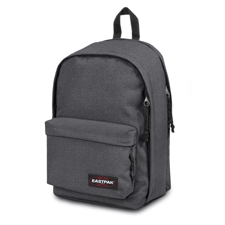 EASTPAK BACK TO WORK Zaino 27 L - Black Denim, Due scomparti, Tasca imbottita per laptop, Spallacci imbottiti