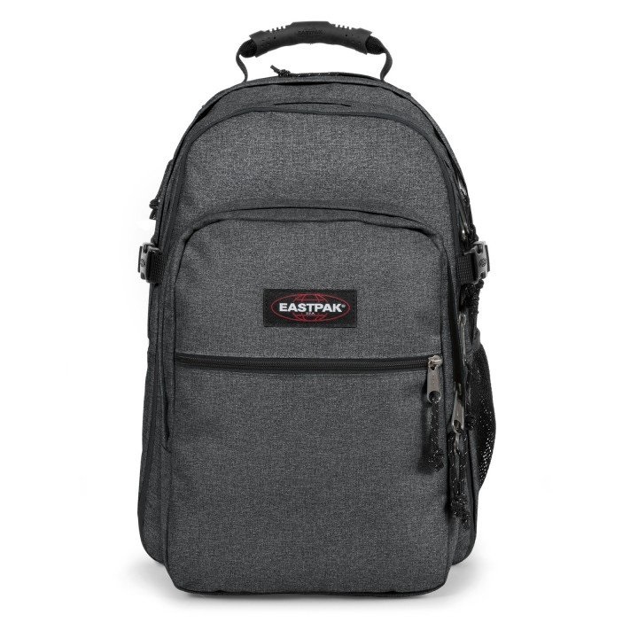 EASTPAK Tutor Zaino Black Denim - 39 L, Nylon, Due Scomparti, Custodia Imbottita per Laptop da 15 Pollici