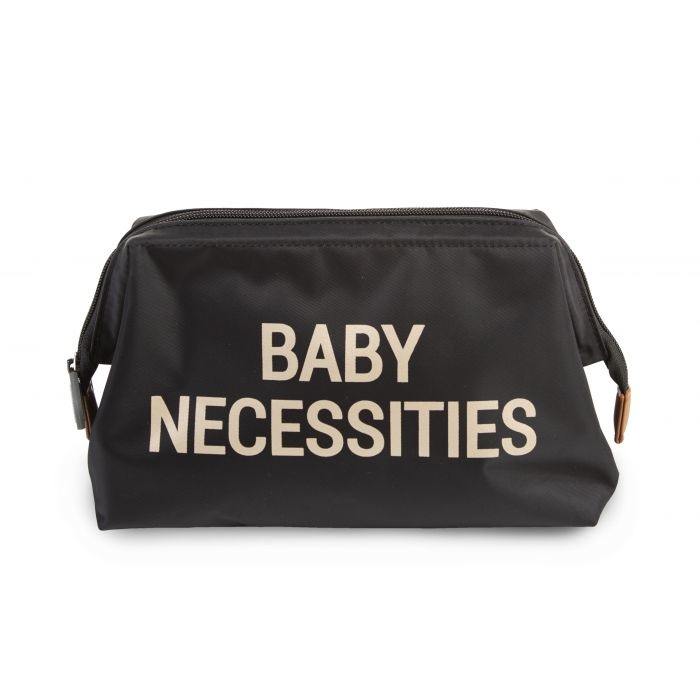 Childhome Baby Necessities Beauty Case Idrorepellente Nero e Oro - Spazioso e Pratico per Cosmetici e Igiene del Bambino