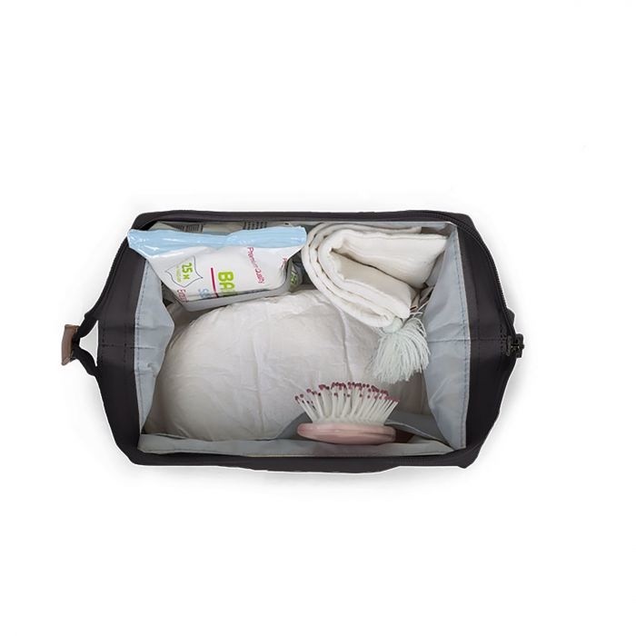 Childhome Baby Necessities Beauty Case Idrorepellente Nero e Oro - Spazioso e Pratico per Cosmetici e Igiene del Bambino