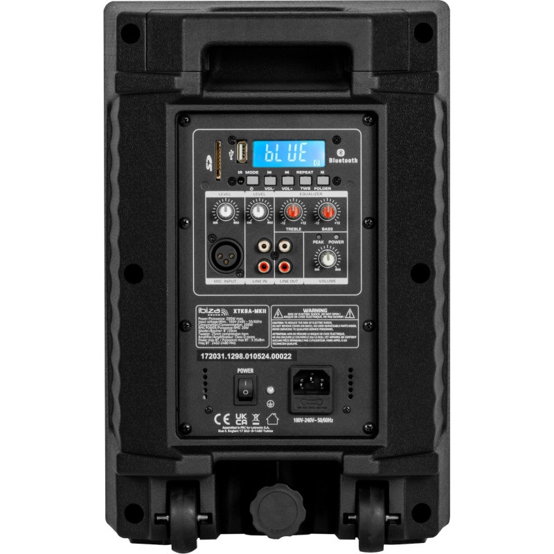 Ibiza XTK8A-MKII Altoparlante Attivo 8