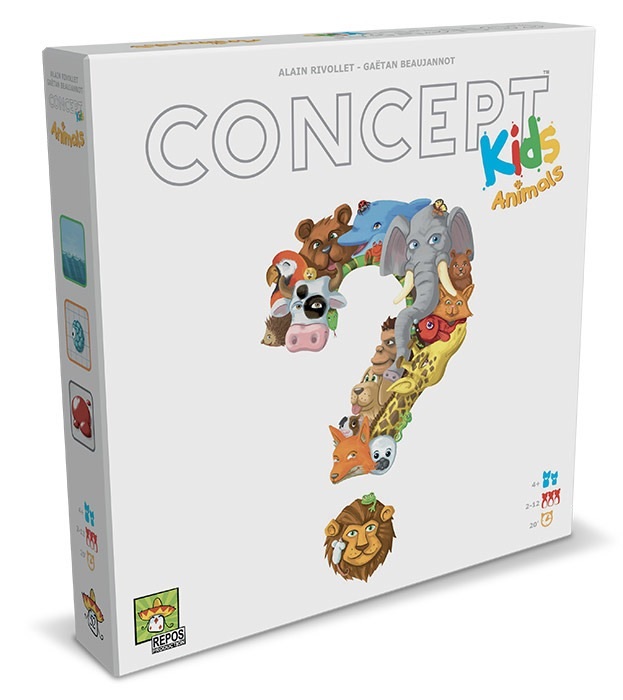 Asmodee Concept Kids Animali - Gioco da Tavolo Cooperativo per 2-12 Giocatori, 4 Anni, Edizione Italiana