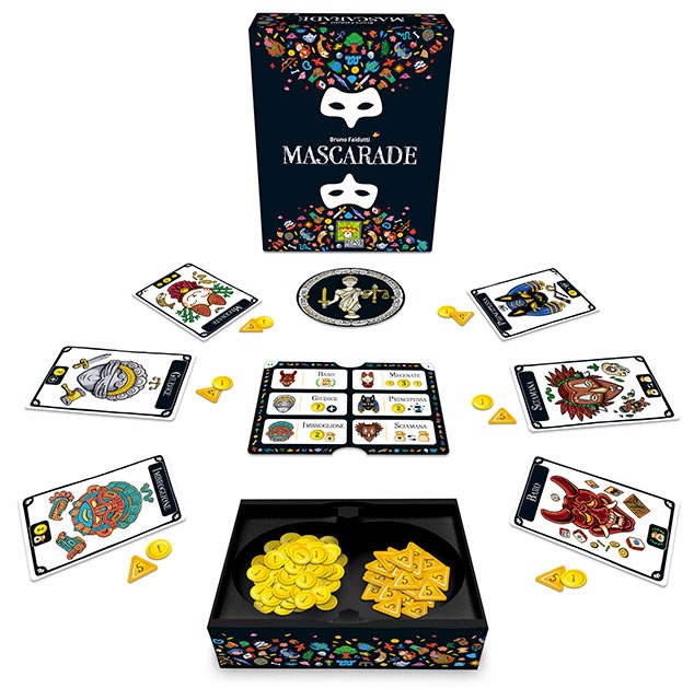 Asmodee Mascarade - Gioco da Tavolo di Bluff per 4-6 Giocatori, 10 Anni, Nuova Edizione in Italiano