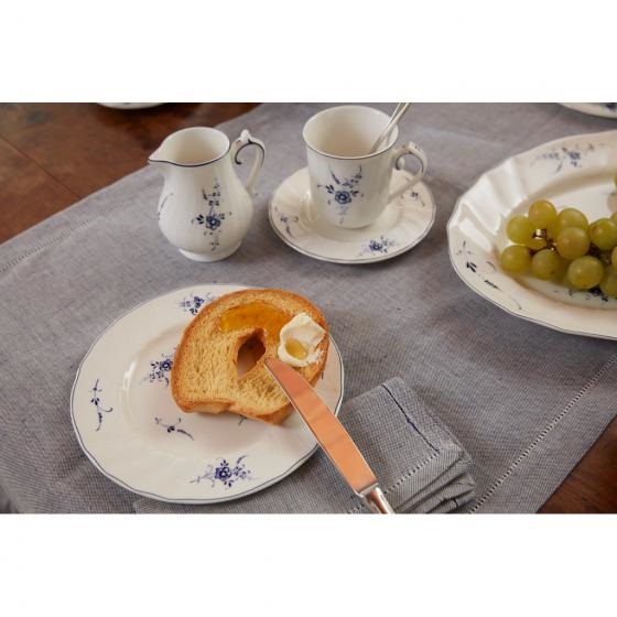 Villeroy & Boch Vieux Luxembourg Bricco per Latte, 300 ml, Porcellana Premium, Bianco/Blu con Motivi in Rilievo