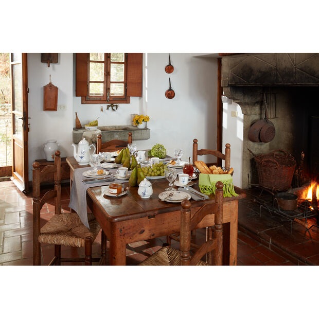 Villeroy & Boch Vieux Luxembourg Zuccheriera 250ml Porcellana Premium Bianco/Blu con Decorazioni Filigranate