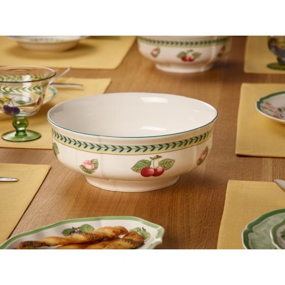 Villeroy & Boch French Garden Fleurence Ciotola Rotonda 21 cm in Porcellana Premium Bianco/Multicolore - Adatta per Zuppe, Insalate e Dessert