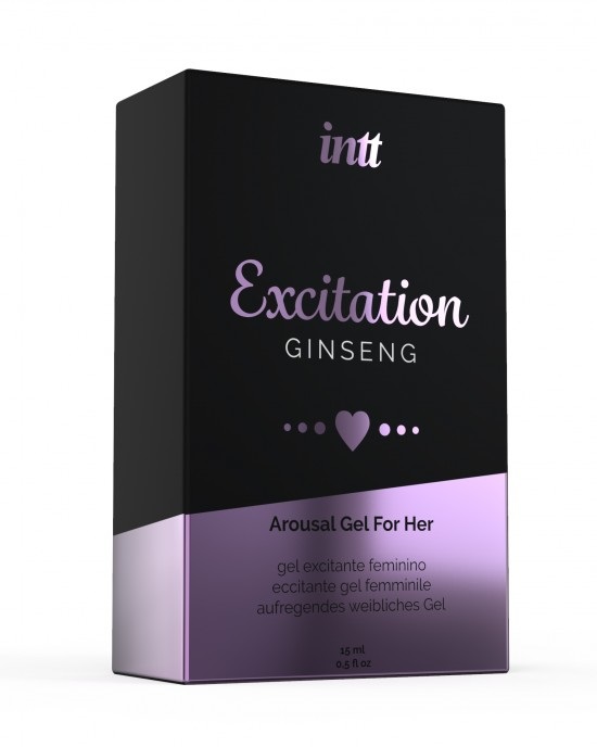 INTT LUBRICANTS Gel Stimolante Excitation Ginseng 15 ml - Aumenta Sensibilità e Desiderio Sessuale