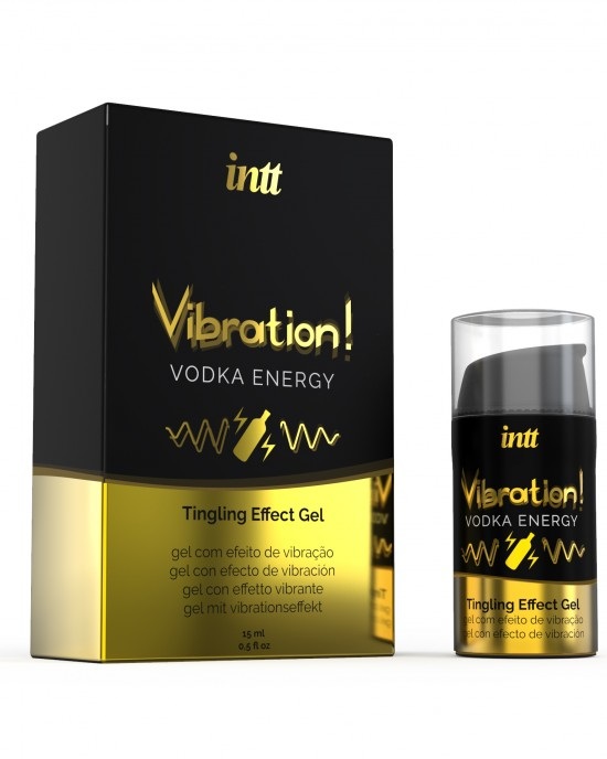 Intt Vibration! Gel Stimolante Liquido Vodka Energy - 15ml, Unisex, Effetto Vibrante e Riscaldante