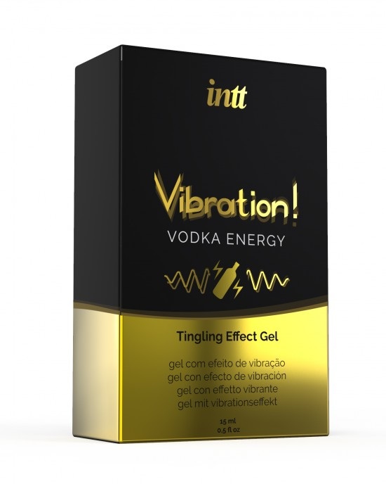 Intt Vibration! Gel Stimolante Liquido Vodka Energy - 15ml, Unisex, Effetto Vibrante e Riscaldante