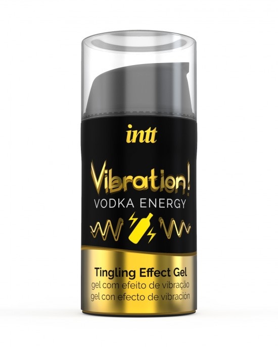 Intt Vibration! Gel Stimolante Liquido Vodka Energy - 15ml, Unisex, Effetto Vibrante e Riscaldante
