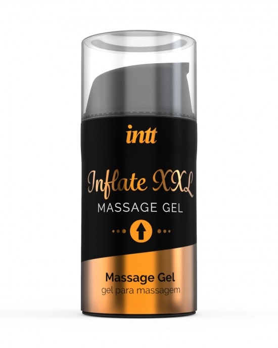INTT Gel Intimo Inflate XXL - Aumenta l'Erezione e le Dimensioni del Pene, Lubrificante e Gel Stimolante, 15 ml