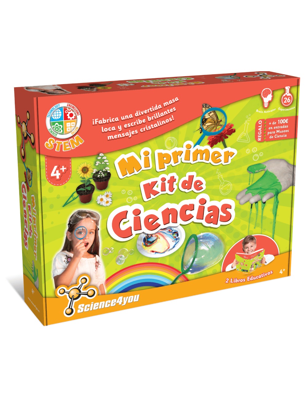 Science4you Mi Primer Kit de Ciencias - Giocattolo scientifico per bambini dai 4 anni, multicolore e durevole