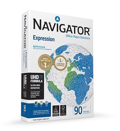 Navigator Office Premium Carta per Fotocopie A3 (297x420 mm) Risma da 500 Fogli 90 g/m² Bianco Brillante
