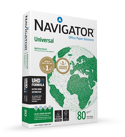Navigator Carta A4 Universal 80 g/m² Bianco - Risma da 500 Fogli con Superficie Migliorata