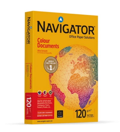 Navigator Colour Documents Carta A4 Opaca 120 g/m² - 250 Fogli - Alta Qualità per Stampa a Colori