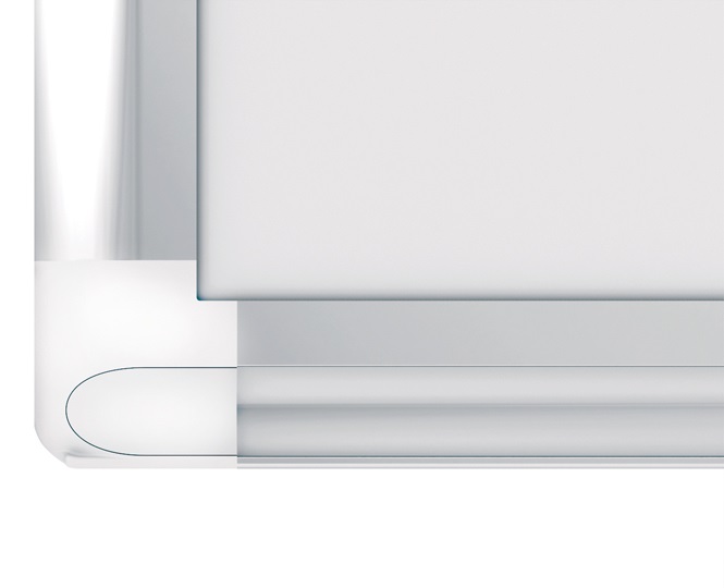 Bi-Office Lavagna Magnetica Cancellabile 60 x 90 cm Maya New Generation - Superficie in Acciaio Laccato, Cornice in Alluminio con Vassoio Portapenne Scorrevole