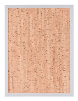 Bi-Office Lavagna in Sughero Deco 60 x 45 cm, Cornice Argento, Materiali: Sughero, MDF, Metallo