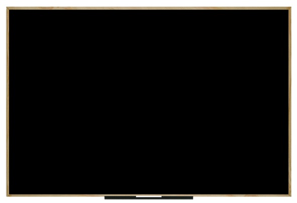 Bi-Office Lavagna Nera New Basic 88.5 x 58.5 cm con Cornice Nera per Gessetti